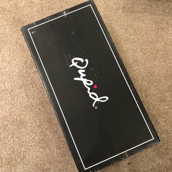 Royal blue suede qupid lace up pointy flats 7.5 - Picture 2 of 6